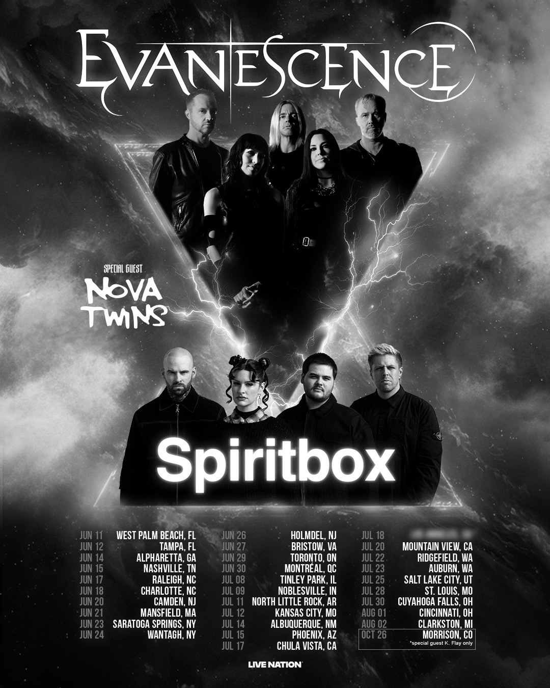Spiritbox Tsunami Sea Tour Poster 2026